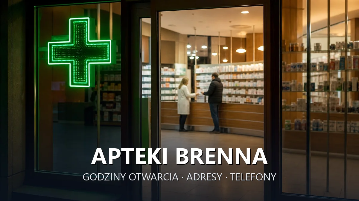 Apteki Brenna, powiat cieszyński - adresy, telefony, godziny otwarcia