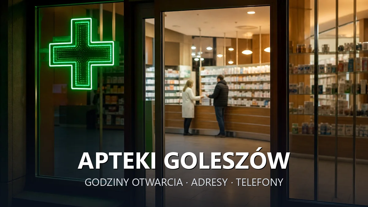 Apteki Goleszów, powiat cieszyński - adresy, telefony, godziny otwarcia