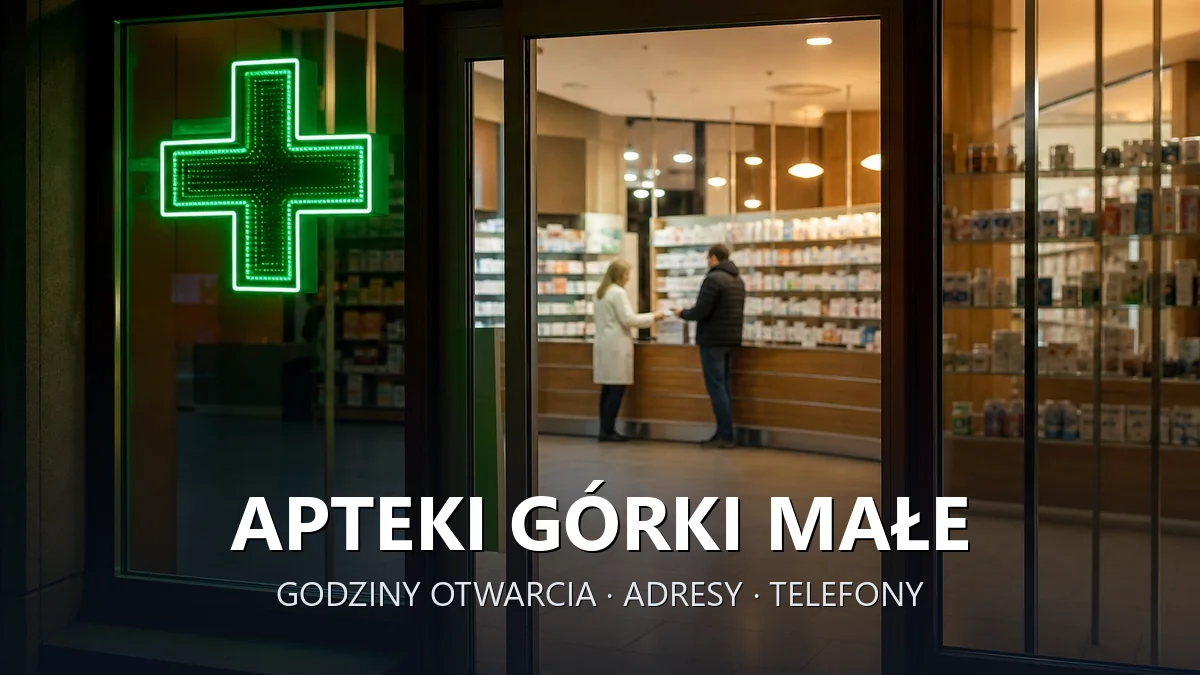 Apteki Górki Małe, gmina Brenna, powiat cieszyński - adresy, telefony, godziny otwarcia