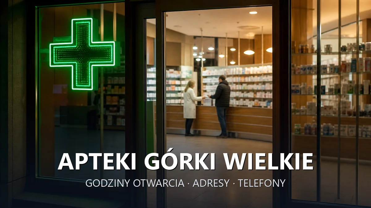 Apteki Górki Wielkie, gmina Brenna, powiat cieszyński - adresy, telefony, godziny otwarcia
