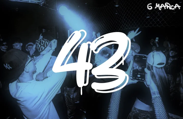 Grafika promocyjna wydarzenia 43events w Klubie Portal (Cieszyn) — 6 marca 2026