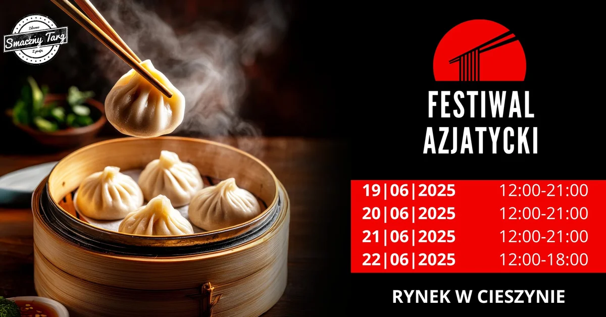 Grafika promocyjna wydarzenia Azjatyckie smaki na festiwalu street food w Cieszynie
