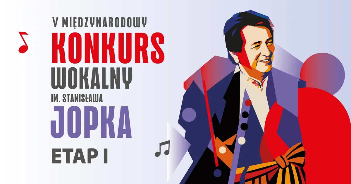 Grafika promocyjna wydarzenia Konkurs wokalny im. Stanisława Jopka w Cieszynie
