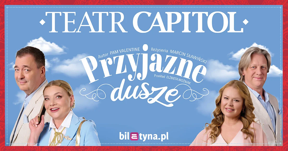 Grafika promocyjna wydarzenia Komedia o duchach w Teatrze Capitol w Cieszynie