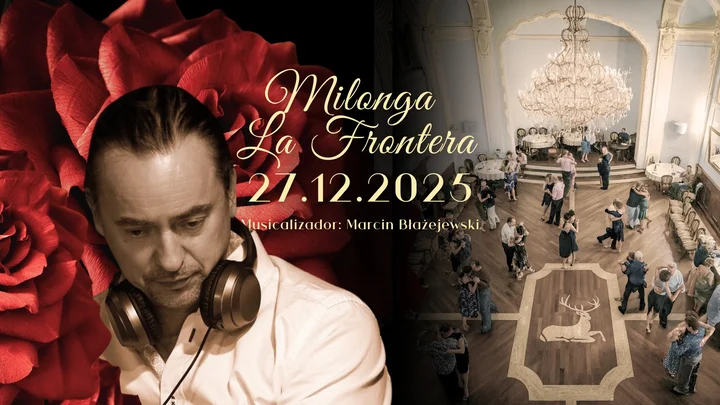 Grafika promocyjna wydarzenia Milonga La Frontera — Świąteczna milonga w Cieszynie