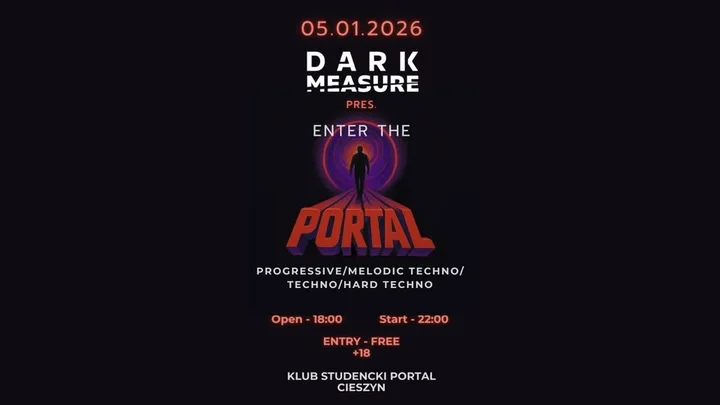 Grafika promocyjna wydarzenia PART 2 | PORTAL — Dark Measure (progressive / hard / melodic techno), 5 stycznia 2026