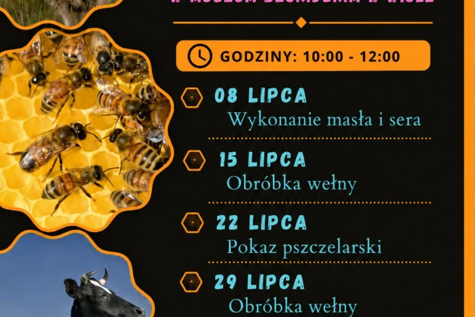 Grafika promocyjna wydarzenia Pokaz tradycyjnego wykonywania masła i sera