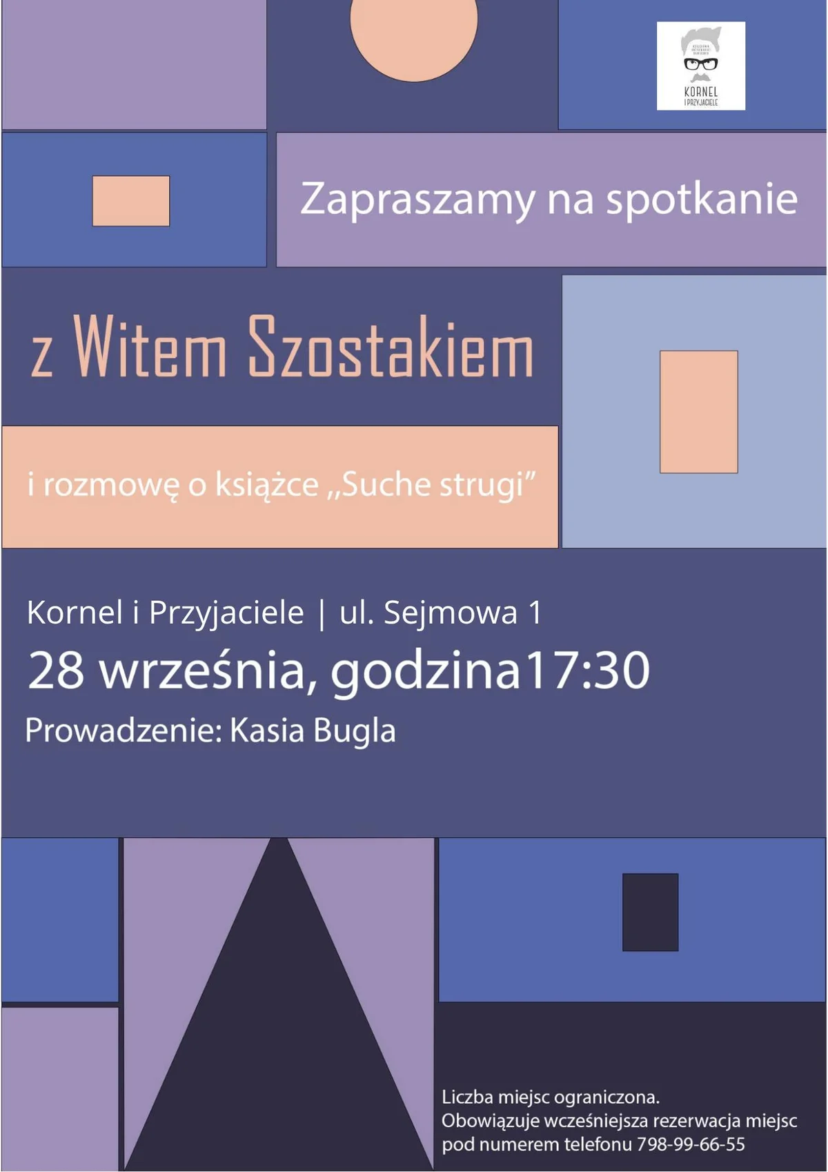 Grafika promocyjna wydarzenia „Suche strugi” – Wit Szostak