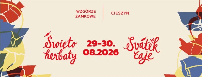 Grafika promocyjna wydarzenia Święto Herbaty 2026 w Cieszynie