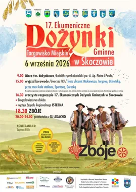 Grafika promocyjna wydarzenia 17. Ekumeniczne Dożynki Gminne w Skoczowie