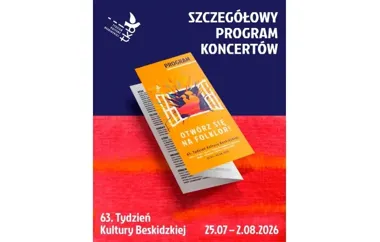 Grafika promocyjna wydarzenia 63. Tydzień Kultury Beskidzkiej