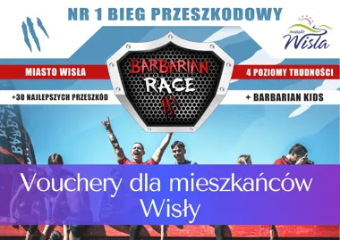Grafika promocyjna wydarzenia Barbarian Race znów w Wiśle