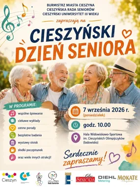 Grafika promocyjna wydarzenia Cieszyński Dzień Seniora