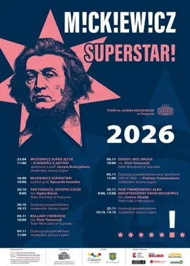 Grafika promocyjna wydarzenia Pan Tadeusz, ostatni zjazd – Teatr Animacji na Śląsku Cieszyńskim
