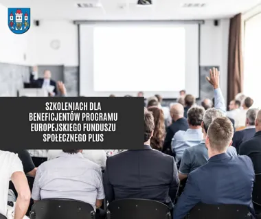 Grafika promocyjna wydarzenia Szkolenia dla potencjalnych beneficjentów programu Europejskiego Funduszu Społecznego Plus (EFS+)