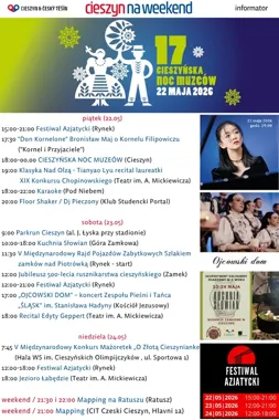 Weekend w Cieszynie nabiera tempa. Muzyka, historia i nocne widowiska