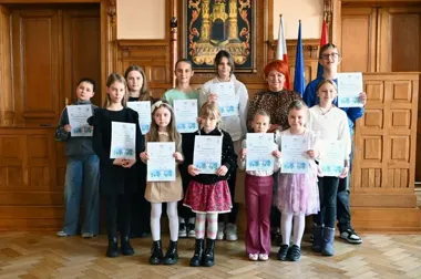 Justyna Malus stworzyła kartkę, która stanie się świąteczną wizytówką Cieszyna