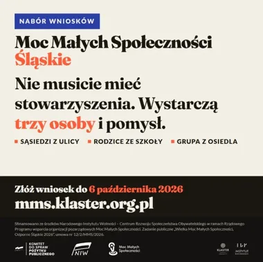 Do 10 tys. zł bez wkładu własnego. Konkurs dla małych społeczności
