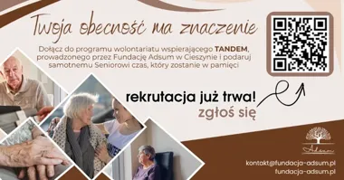 Samotność nie ma wieku. TANDEM szuka osób do rozmowy z seniorem