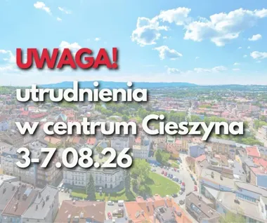 Plan filmowy w centrum Cieszyna oznacza utrudnienia dla kierowców