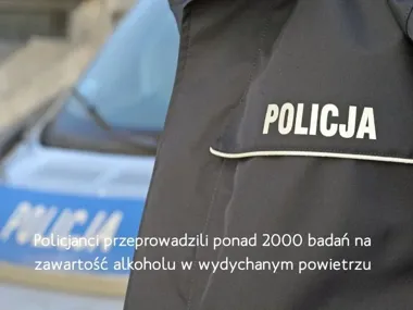 Świąteczny spokój na cieszyńskich drogach zatrzymał 24 kierowców po alkoholu