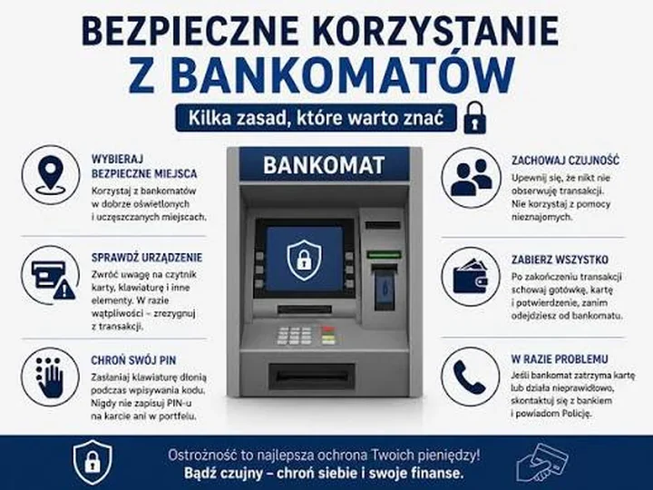 Korzystanie z bankomatu w Cieszynie może skończyć się utratą pieniędzy