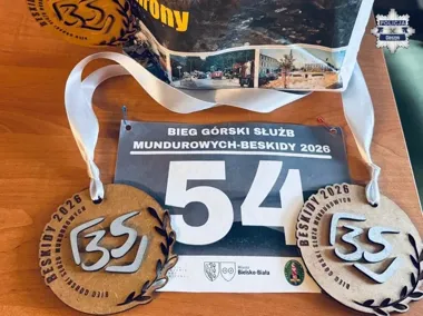 Policjantka z cieszyńskiego garnizonu druga w biegu po Beskidach