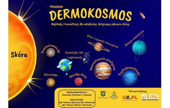 Młodzież z powiatu cieszyńskiego zaproszona do programu Dermokosmos – warsztaty o zdrowiu skóry
