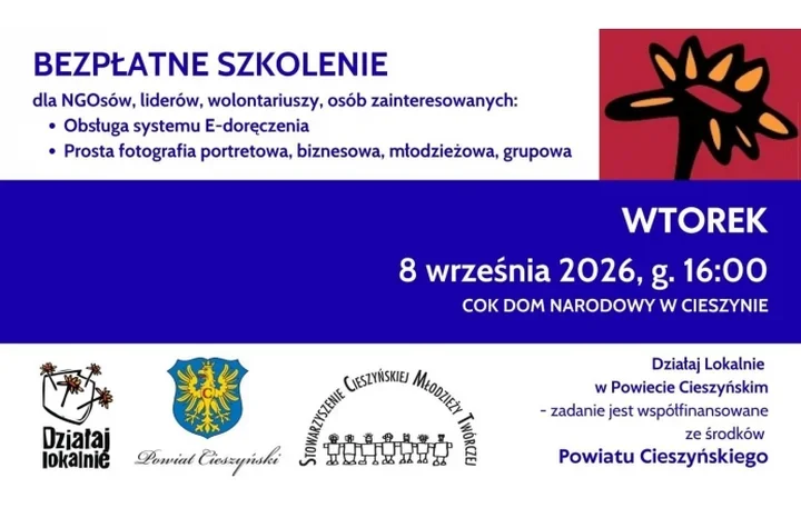 Organizacje z powiatu cieszyńskiego nauczą się e-Doręczeń i fotografii