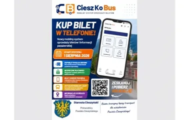 Bilet autobusowy w telefonie. CieszKoBus obejmie kolejne linie
