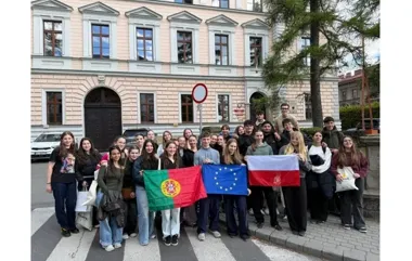 Portugalska młodzież w Cieszynie. Erasmus połączył naukę i podróże