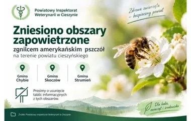 Koniec obszarów zapowietrzonych w powiecie cieszyńskim. Jest decyzja