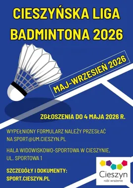 Cieszyńska liga badmintona wraca z trzema grupami i prostą zasadą gry