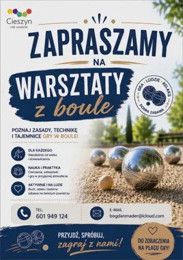 Boule w Cieszynie bez sportowego nadęcia. Ruszają warsztaty dla każdego