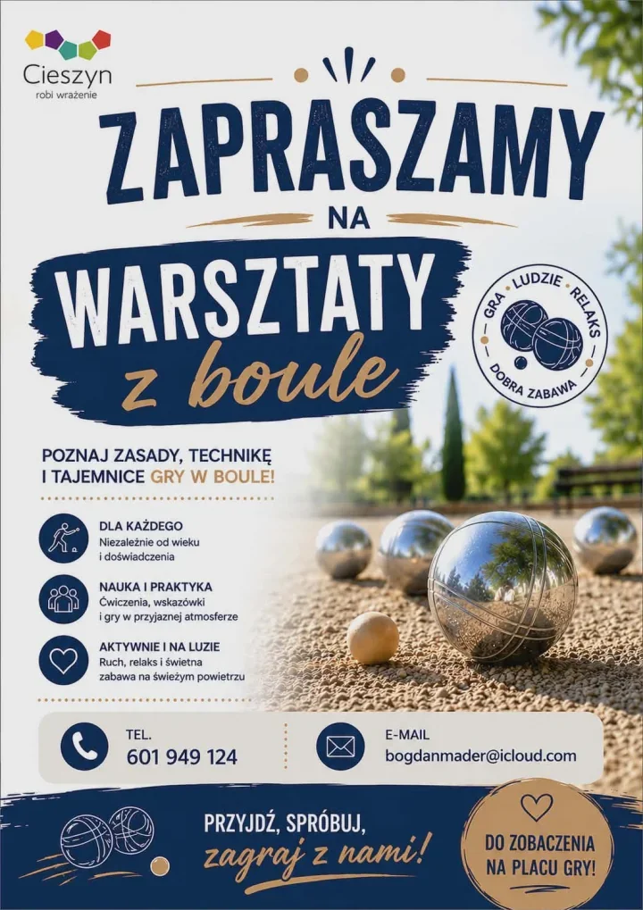 Boule w Cieszynie bez sportowego nadęcia. Ruszają warsztaty dla każdego