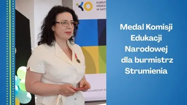 Burmistrz Strumienia z Medalem KEN. Wyróżnienie za lata pracy dla oświaty