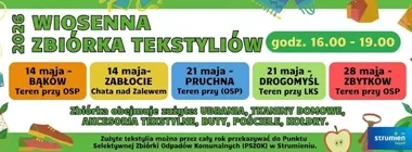 Stare ubrania już nie do zmieszanych. W Strumieniu ruszają majowe zbiórki