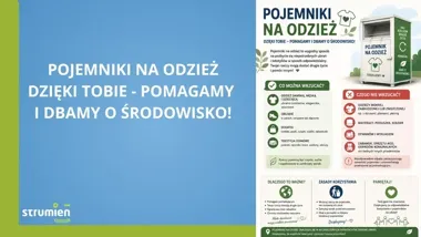 Przy kontenerach na odzież nie ma miejsca na śmieci w Strumieniu