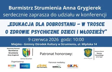 W Strumieniu o zdrowiu psychicznym uczniów. Do miasta przyjadą eksperci i samorządowcy