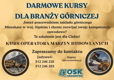 Strumień daje szansę na nowy zawód. Bezpłatne kursy dla osób z górnictwa