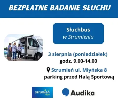 Słuchbus przyjedzie do Strumienia. Badanie potrwa około 10 minut
