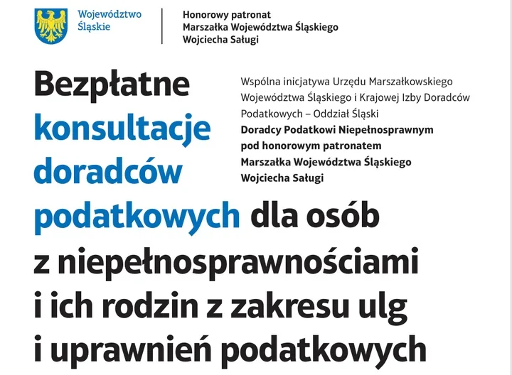 Doradcy podatkowi oferują bezpłatne wsparcie dla osób z niepełnosprawnością