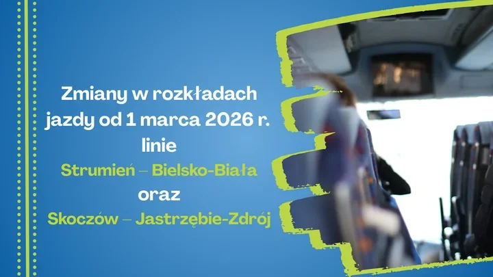 Autobusy zaktualizowały trasy i godziny – zmiany na liniach do Bielska i Jastrzębia