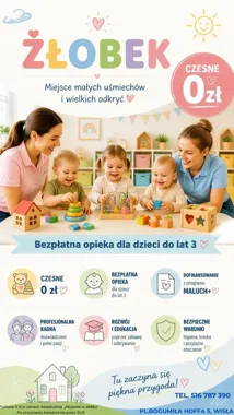 Czesne w żłobku w Wiśle może wynosić 0 zł