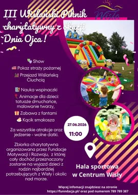 W Wiśle szykuje się piknik dla ojców i dzieci. Dochód pomoże wyjechać nad morze