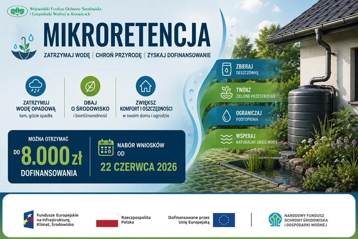 Pieniądze na deszczówkę. Nabór ruszył i sięga 8 tysięcy złotych